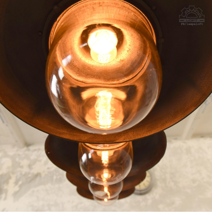 Lampa industrialna z lat 30' nr.kat 12011 z fabryki Antoniego Marciniaka