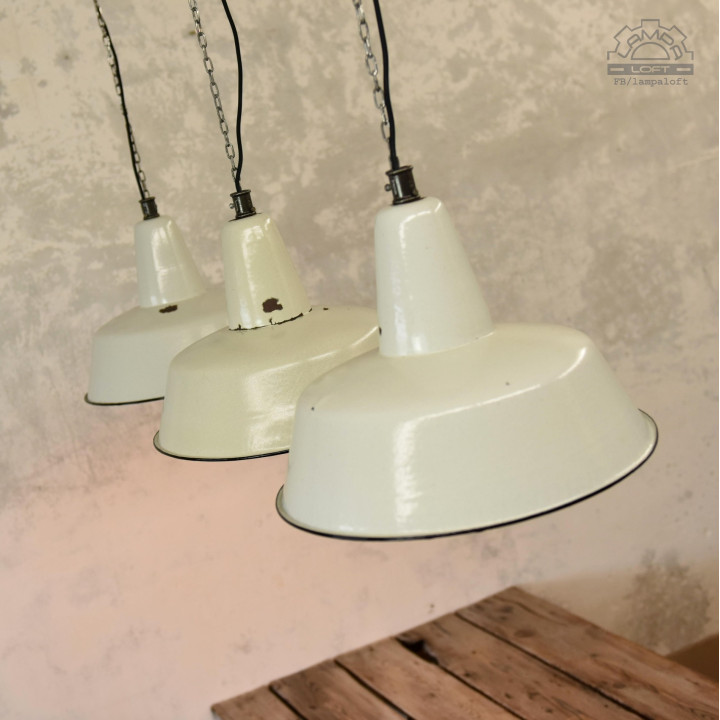 Lampy industrialne OBs-3 z lat 70'