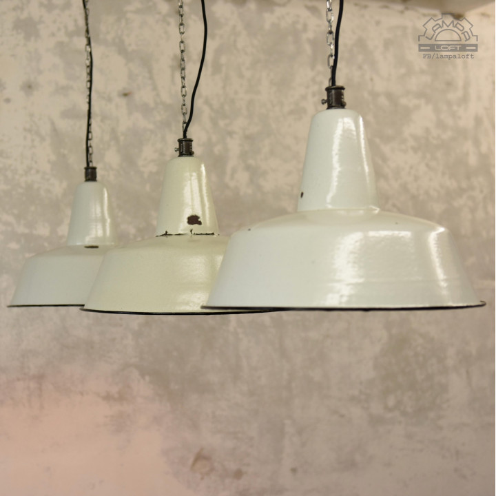 Lampy industrialne OBs-3 z lat 70'