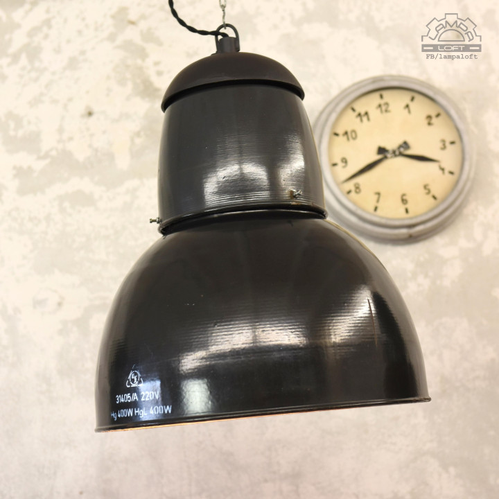 Węgierskie lampy industrialne EKA z lat 60'