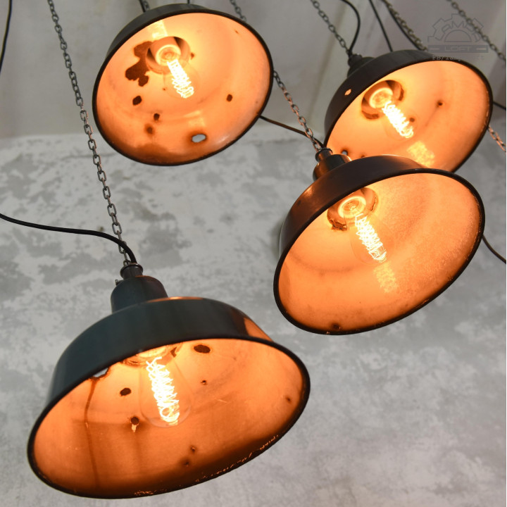 Lampy industrialne OBs-2 z lat 60'