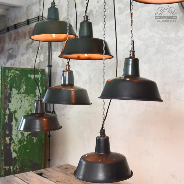 Lampy industrialne OBs-2 z lat 60'