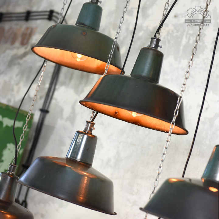 Lampy industrialne OBs-2 z lat 60'