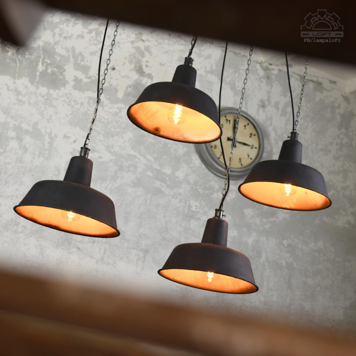Lampy industrialne OBs-2 z lat 60'