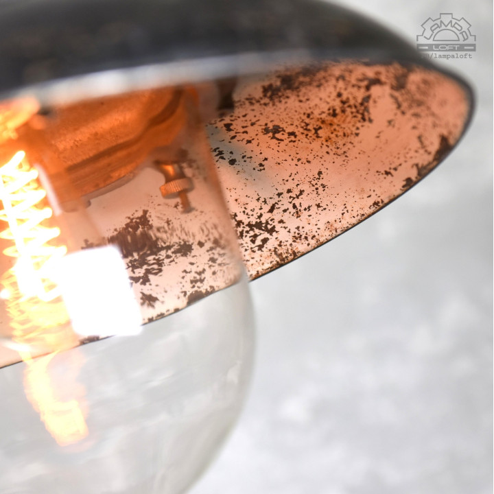 Lampa industrialna z lat 30' nr.kat 12010 z fabryki Antoniego Marciniaka