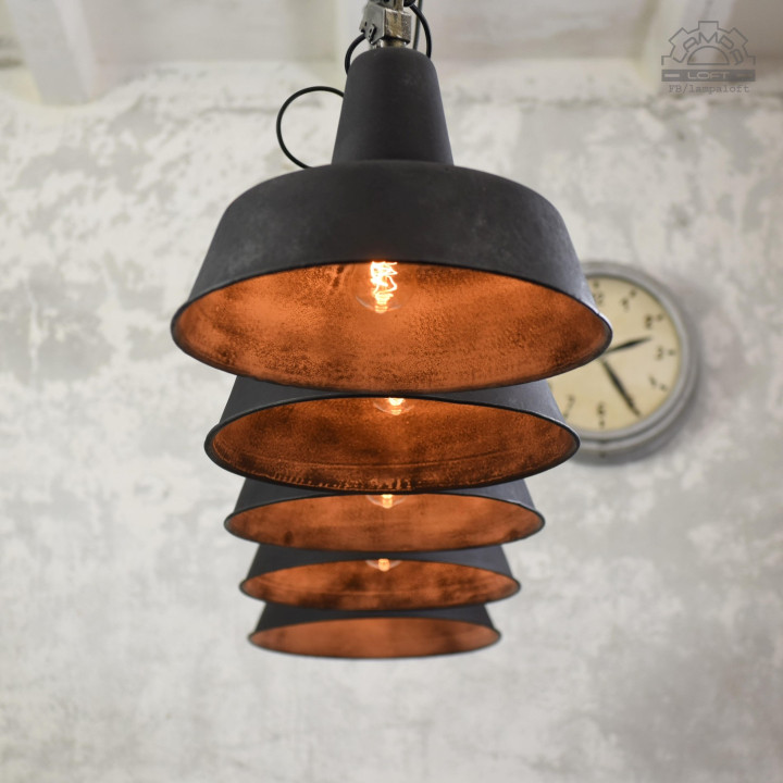 Lampy industrialne OBs-3 z lat 60'