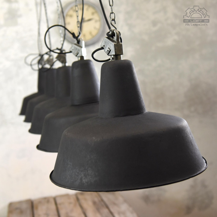 Lampy industrialne OBs-3 z lat 60'