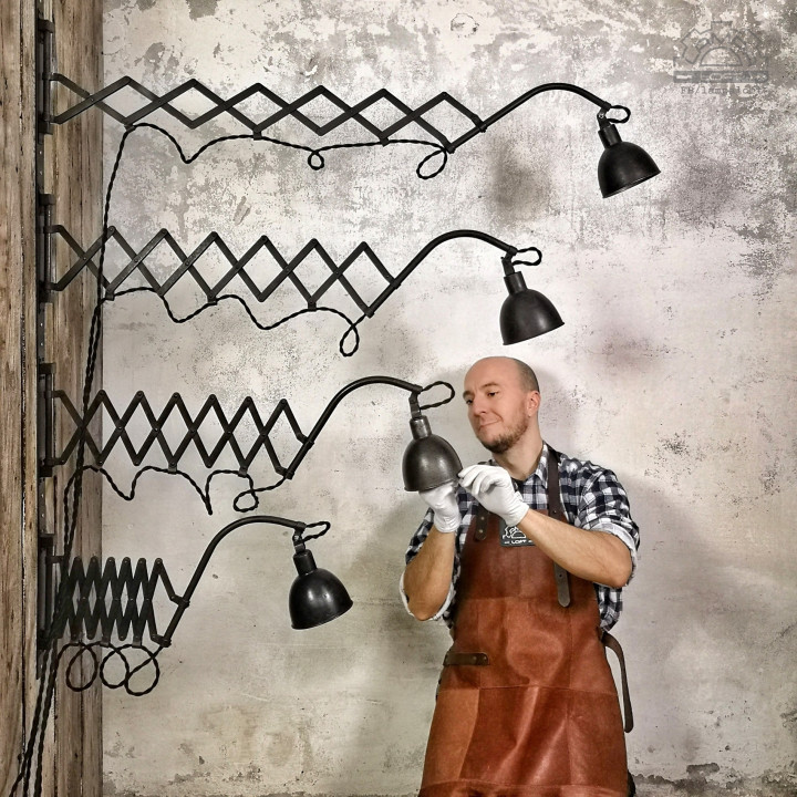 Lampy nożycowe z lat 30'