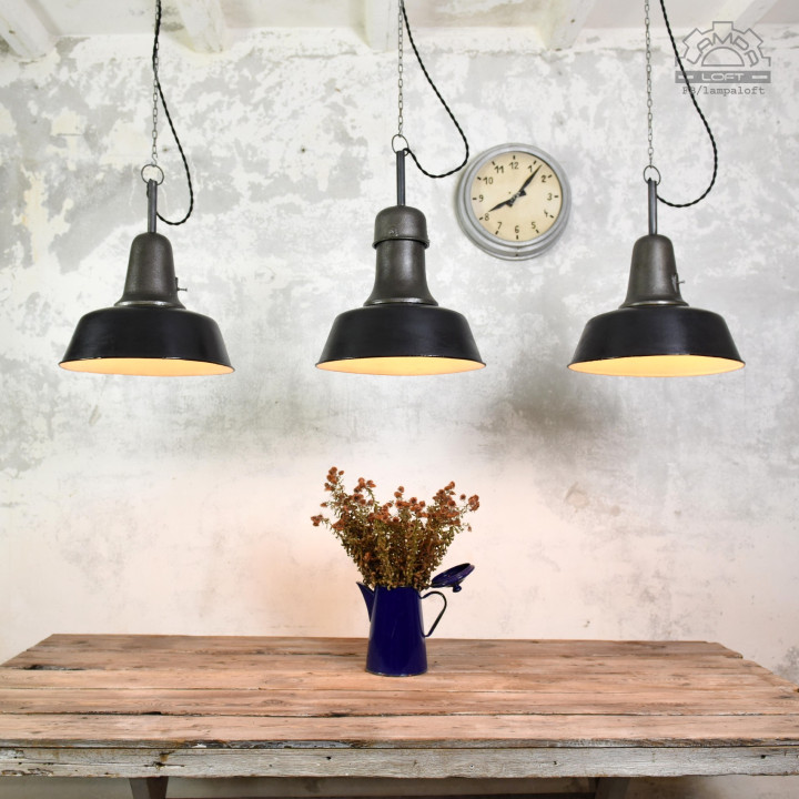Lampy industrialne OŻb-2 i OŻb-3 z lat 50'