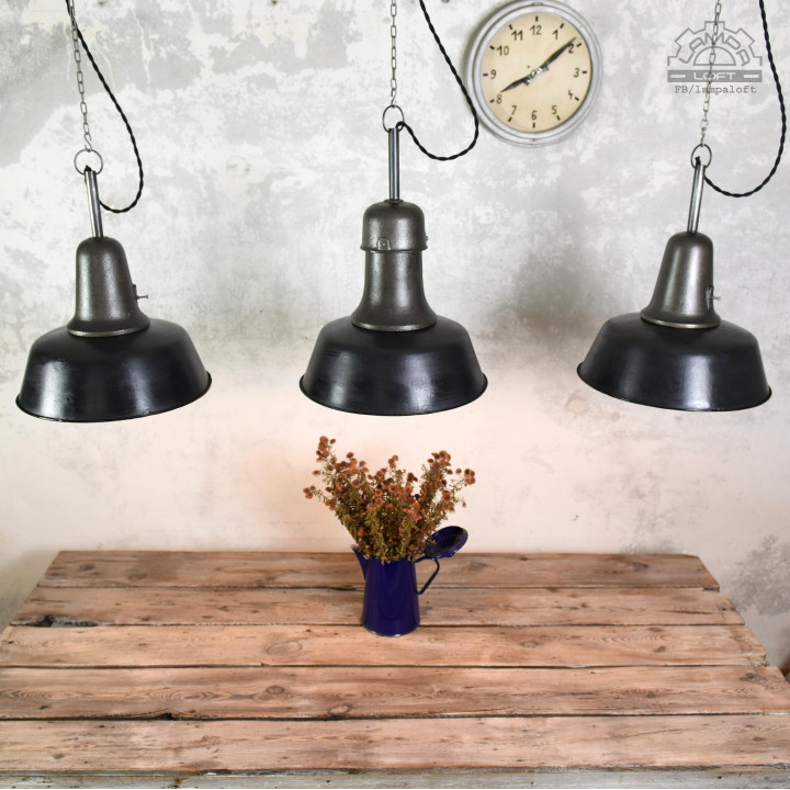 Lampy industrialne OŻb-2 i OŻb-3 z lat 50'