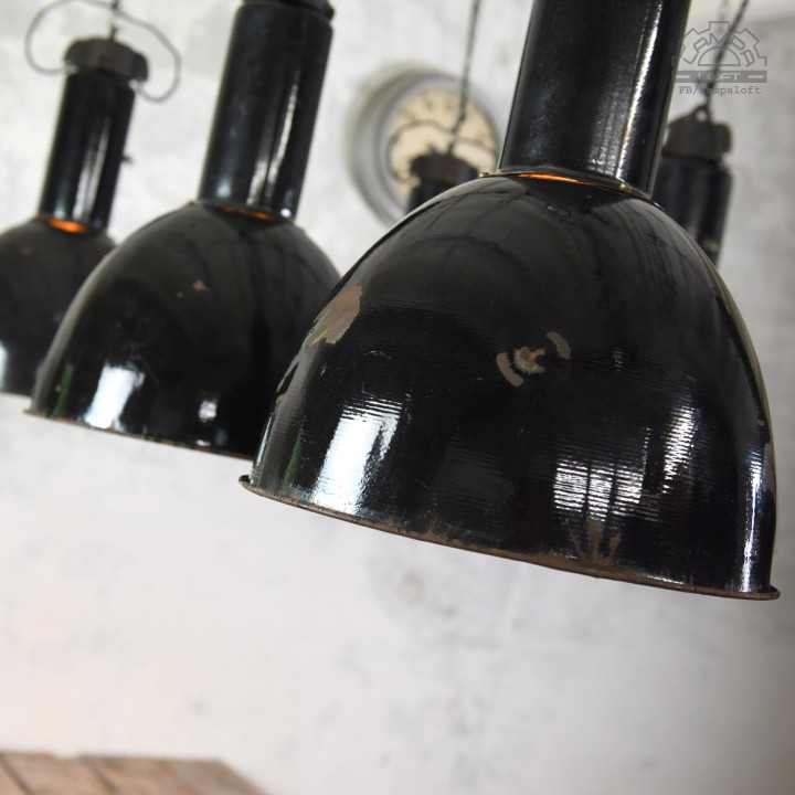 Lampy emaliowane Elektrosvit z lat 70'