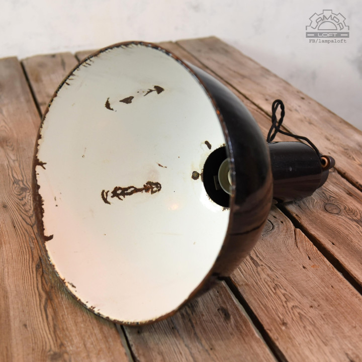 Lampy emaliowane Elektrosvit z lat 70'
