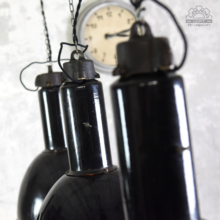 Lampy emaliowane Elektrosvit z lat 70'