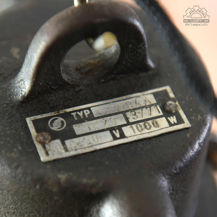 Lampy emaliowane Elektrosvit z lat 70'