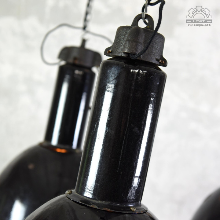 Lampy emaliowane Elektrosvit z lat 70'