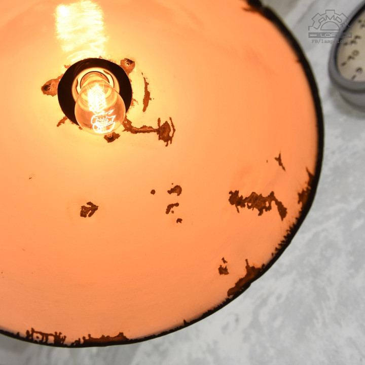 Lampy emaliowane Elektrosvit z lat 70'