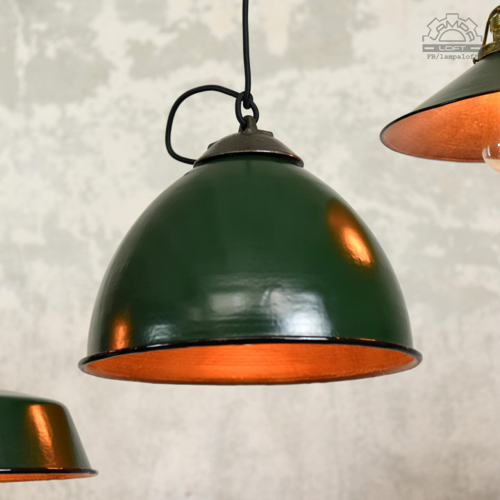 Set od industrial lamps 50-70's