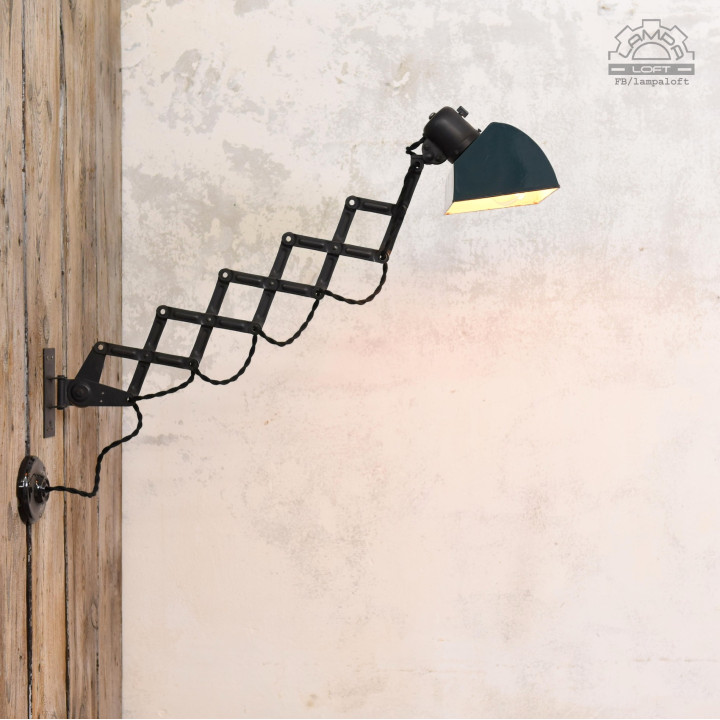 Lampa nożycowa z lat 50'