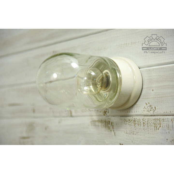 kinkiet porcelanowy z lat 60'