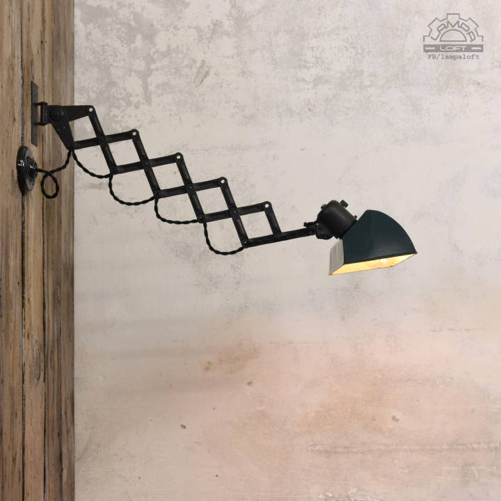 Lampa nożycowa z lat 50'
