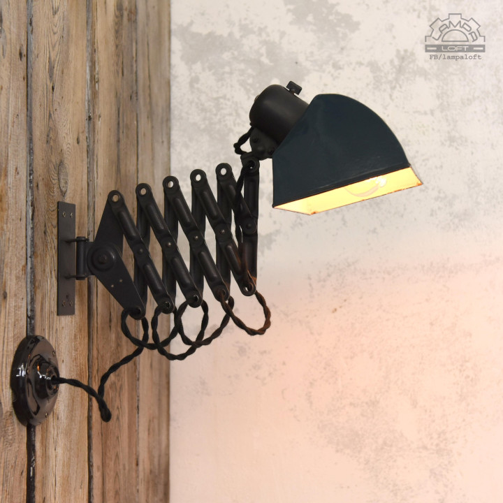 Lampa nożycowa z lat 50'