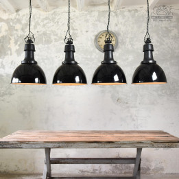 Niemieckie lampy emaliowane z lat 20/30'