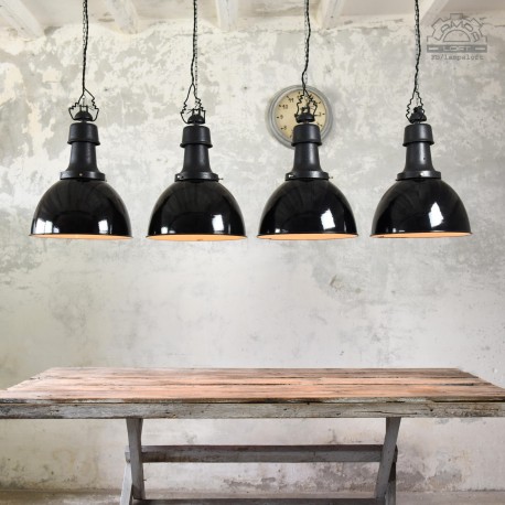 Niemieckie lampy emaliowane z lat 20/30'