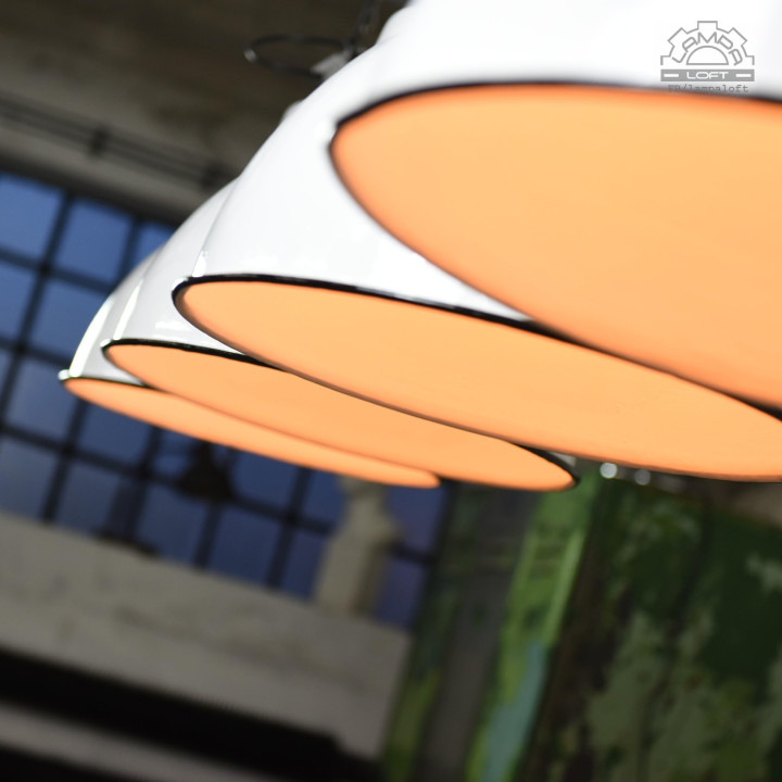 Duża lampa industrialna z lat 70' OBg-4