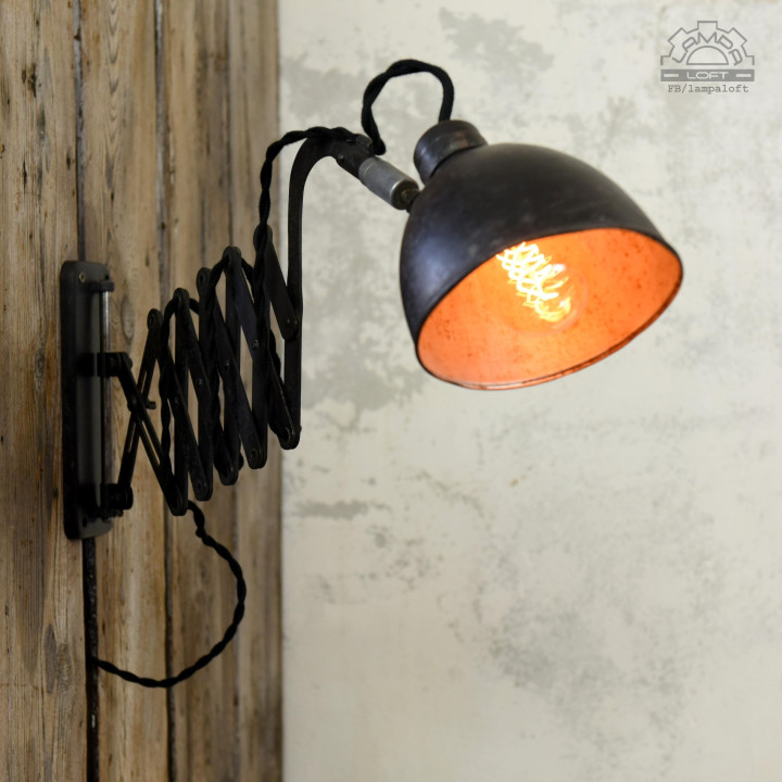 Lampa nożycowa z lat 30' MSW Werner Schröder