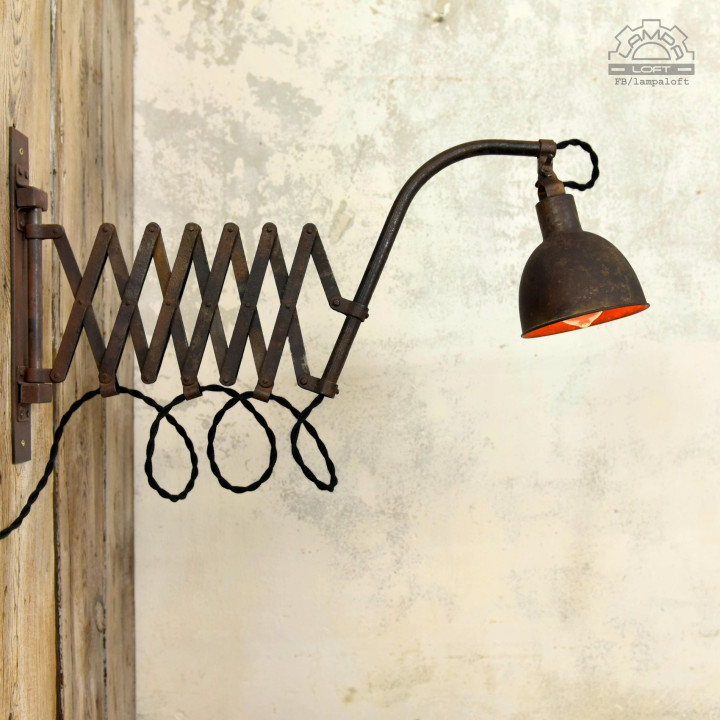 Lampa nożycowa z lat 30'