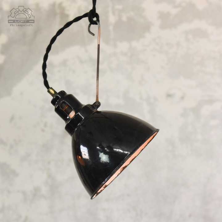 Niemieckie lampy emaliowane z lat 20/30' KANDEM