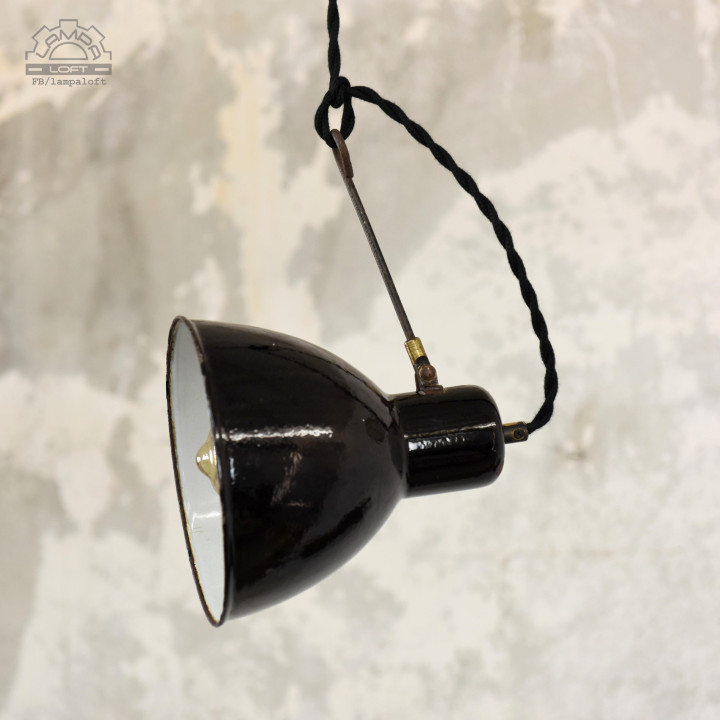 Niemieckie lampy emaliowane z lat 20/30' KANDEM