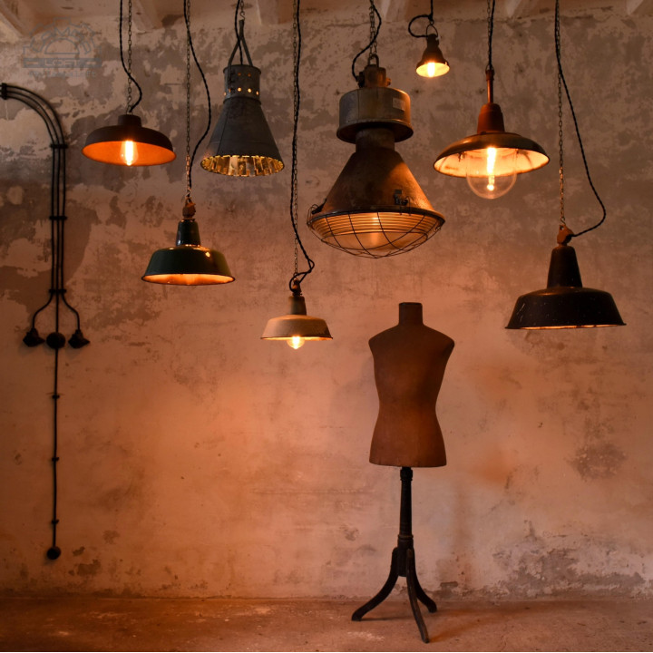 Zestaw lamp industrialnych Wabi sabi