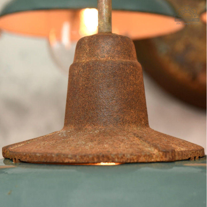 Lampy emaliowane z lat 50'