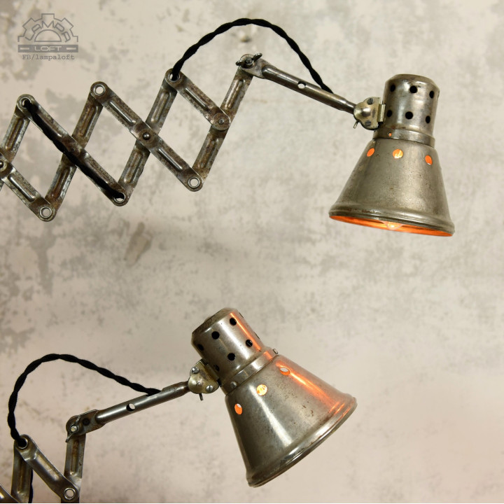 Lampa nożycowa z lat 70'