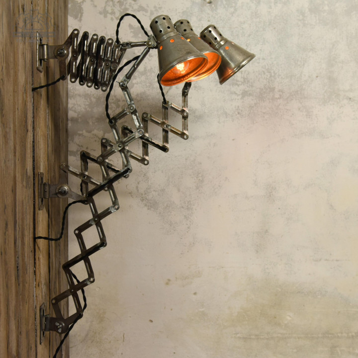 Lampa nożycowa z lat 70'