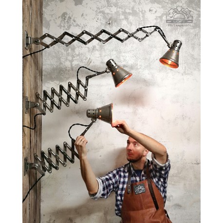 Lampa nożycowa z lat 70'