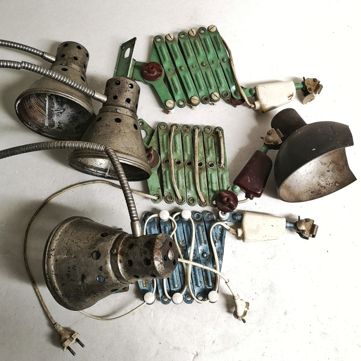 Lampa nożycowa z lat 70'
