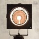 Lampa teatralna na metalowym-drewnianym statywie
