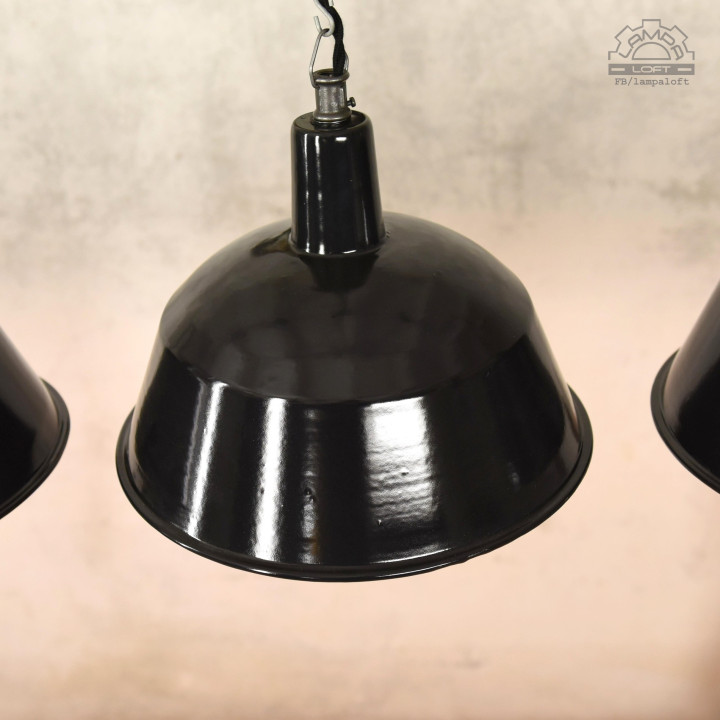 Emaliowane lampy industrialne