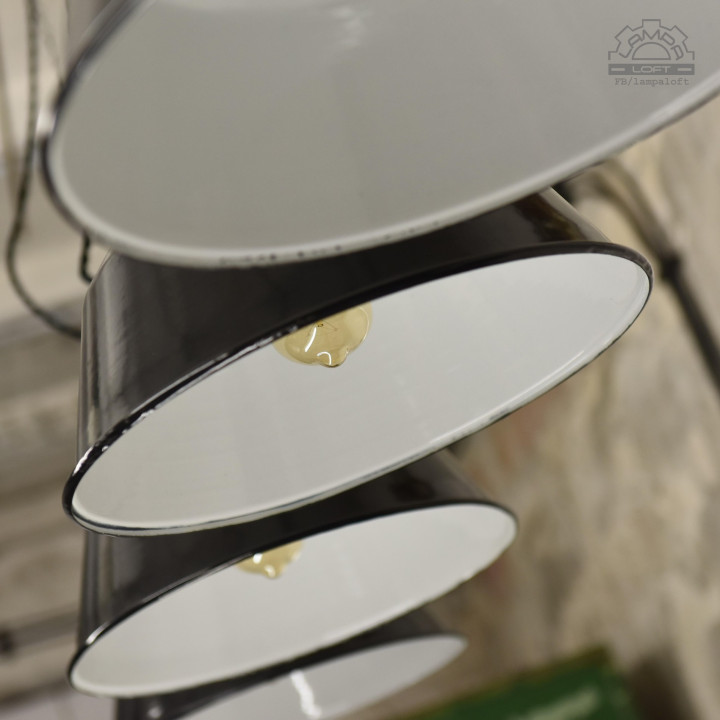 Emaliowane lampy industrialne