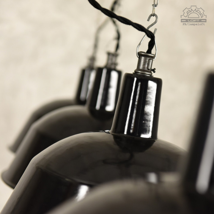 Emaliowane lampy industrialne