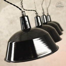 Emaliowane lampy industrialne