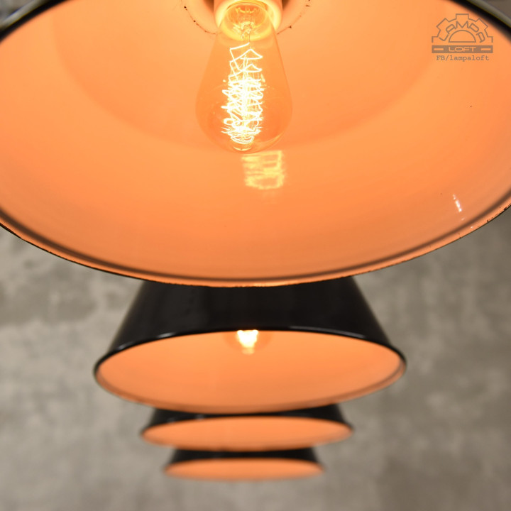 Emaliowane lampy industrialne
