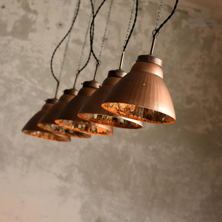 Lampa z kloszem lustrzanym Mercury Glass