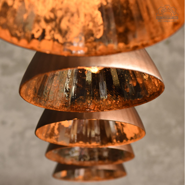 Lampa z kloszem lustrzanym Mercury Glass