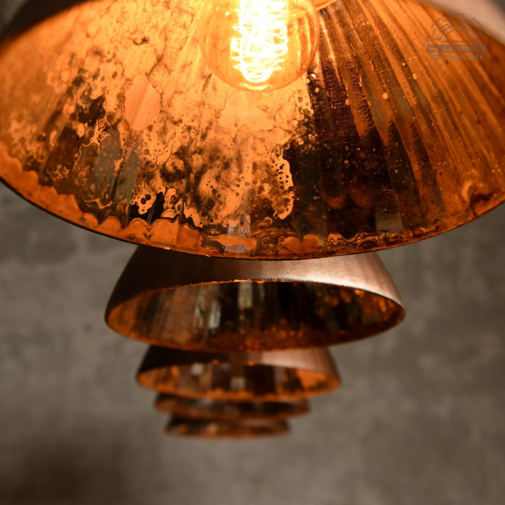 Lampa z kloszem lustrzanym Mercury Glass