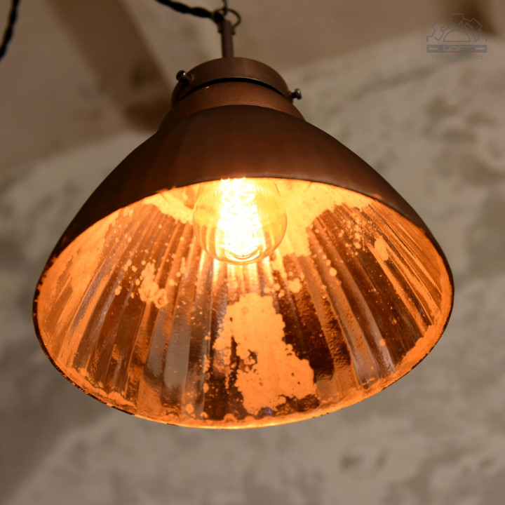 Lampa z kloszem lustrzanym Mercury Glass