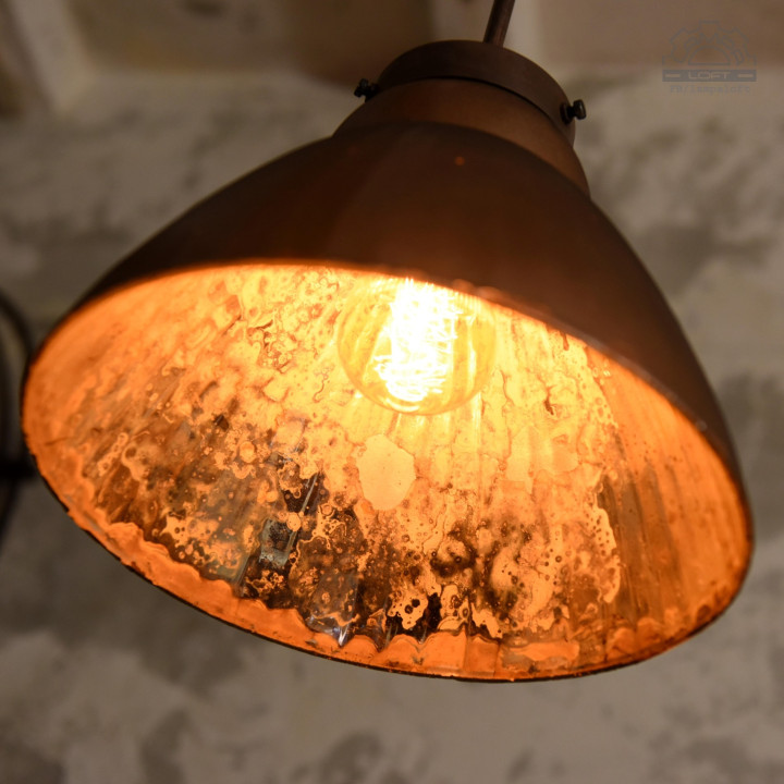 Lampa z kloszem lustrzanym Mercury Glass