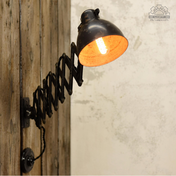 Lampa nożycowa z lat 30'